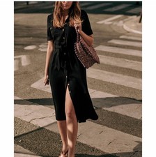Sézane Jeannette Black Dress