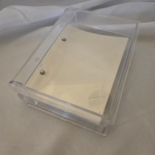 Vintage Acrylic Transparent Photo Art Album 4 X 6 Photos Pictures Art Cards