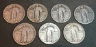 Standing Liberty Quarter Lot of Seven (7). Circulated & Ungraded.