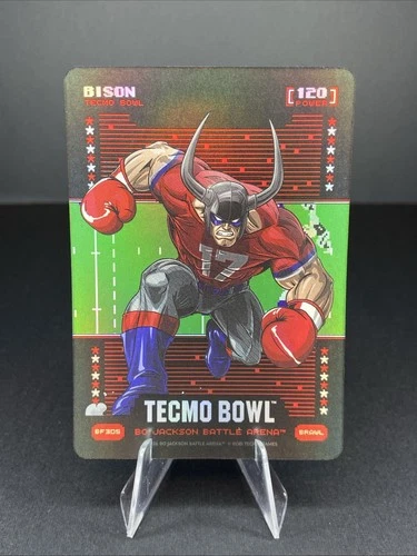 Bo Jackson Battle Arena Tecmo Bowl BF305 Bison Brawl Battlefoil - Josh Allen