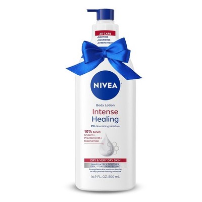 NIVEA Intense Healing Body Lotion for Very Dry, Itchy Skin with Glycerin,