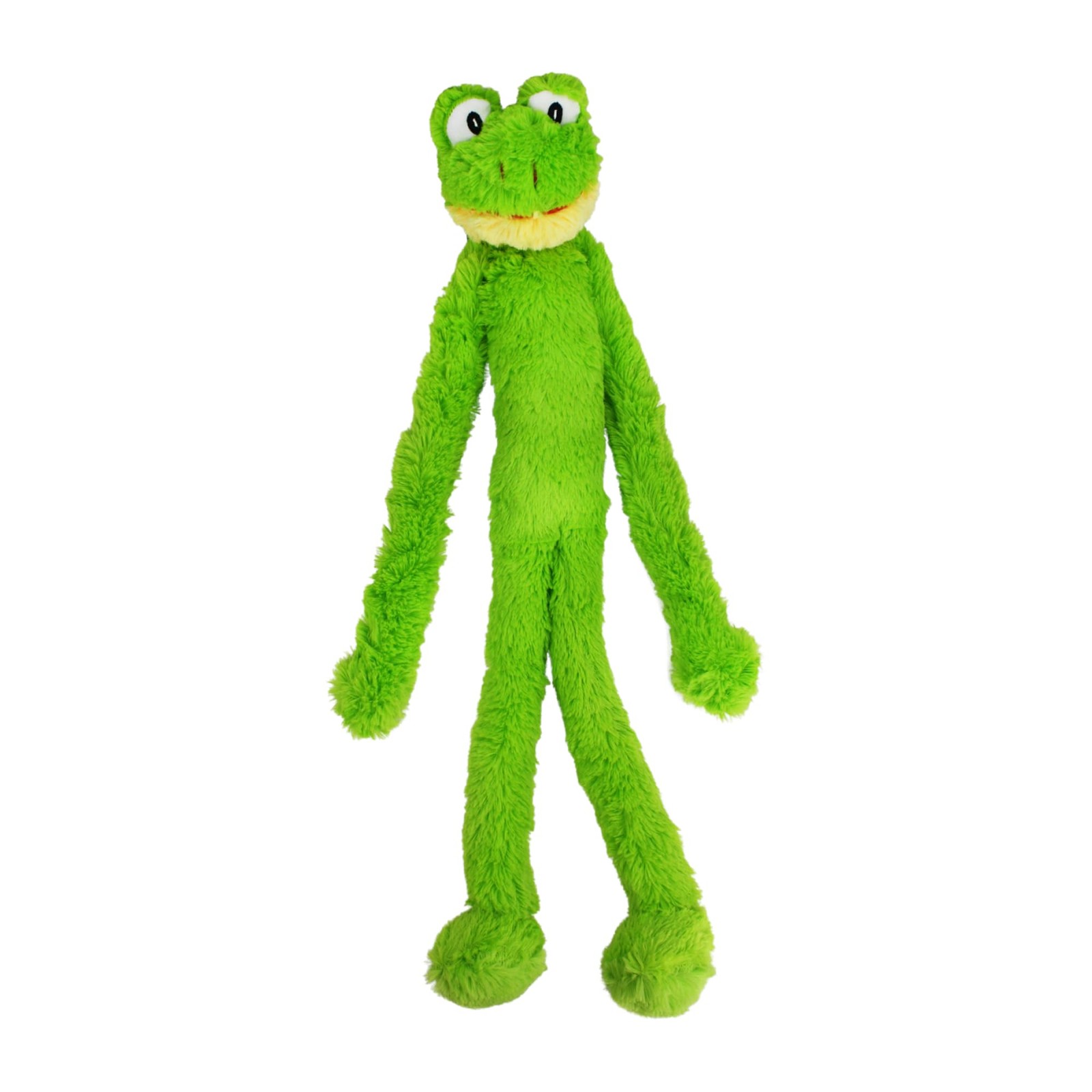 Swingin' Slevin Frog Dog Plush Toy - Squeaky Dog Toy for All Dogs - Extra Soft