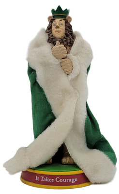 VANDOR 2000 The Wizard Of Oz Cowardly Lion ''It Takes Courage'' Bobble Figurine