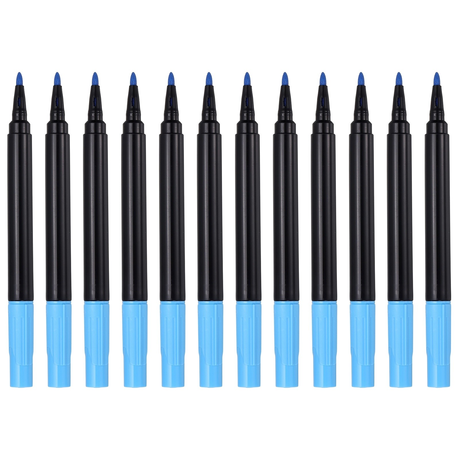 Chalk Board Marker Pens, 12 Pcs Liquid Chalk Markers Erasable, Sky Blue