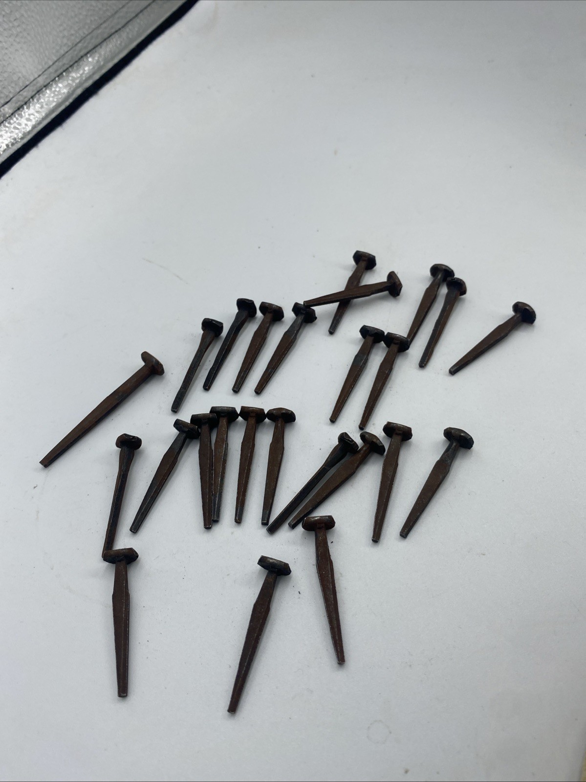 1 1/2" Rosehead Nails Square Wrought Iron Vintage Rustic Decorative Historic 25