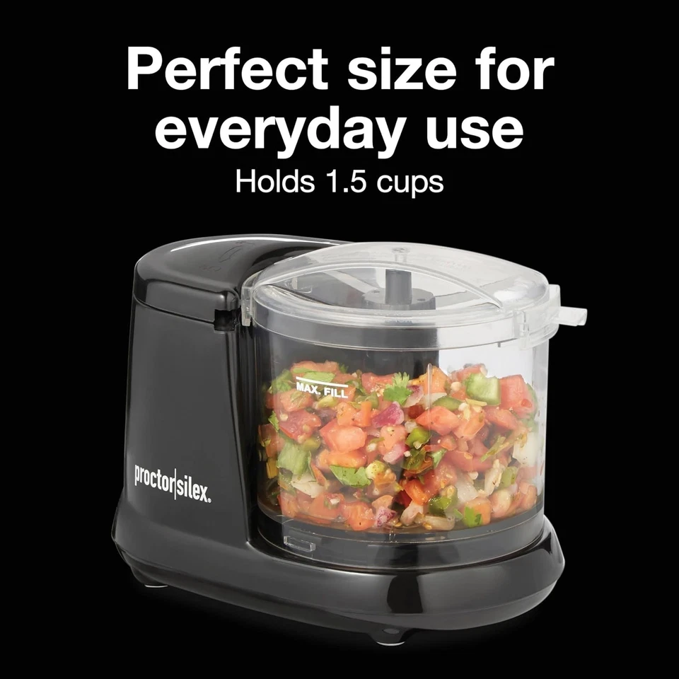Proctor Silex Durable Electric Vegetable Chopper & Mini Food Processor - Image 2 of 4
