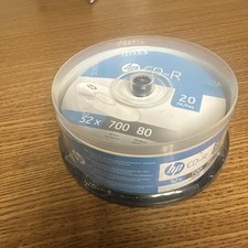 HP 20 Pack CD-R - 52x - 700 MB - 80 Min - New Factory Sealed
