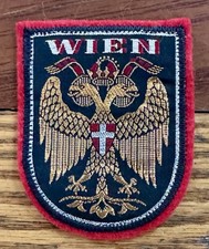 Écusson feutre souvenir voyage Wien *Vienne* Autriche blason aigle blason bouclier