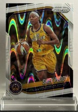 2025 Panini Prizm WNBA Shey Peddy #136 White Seismic Prizm Los Angeles Sparks