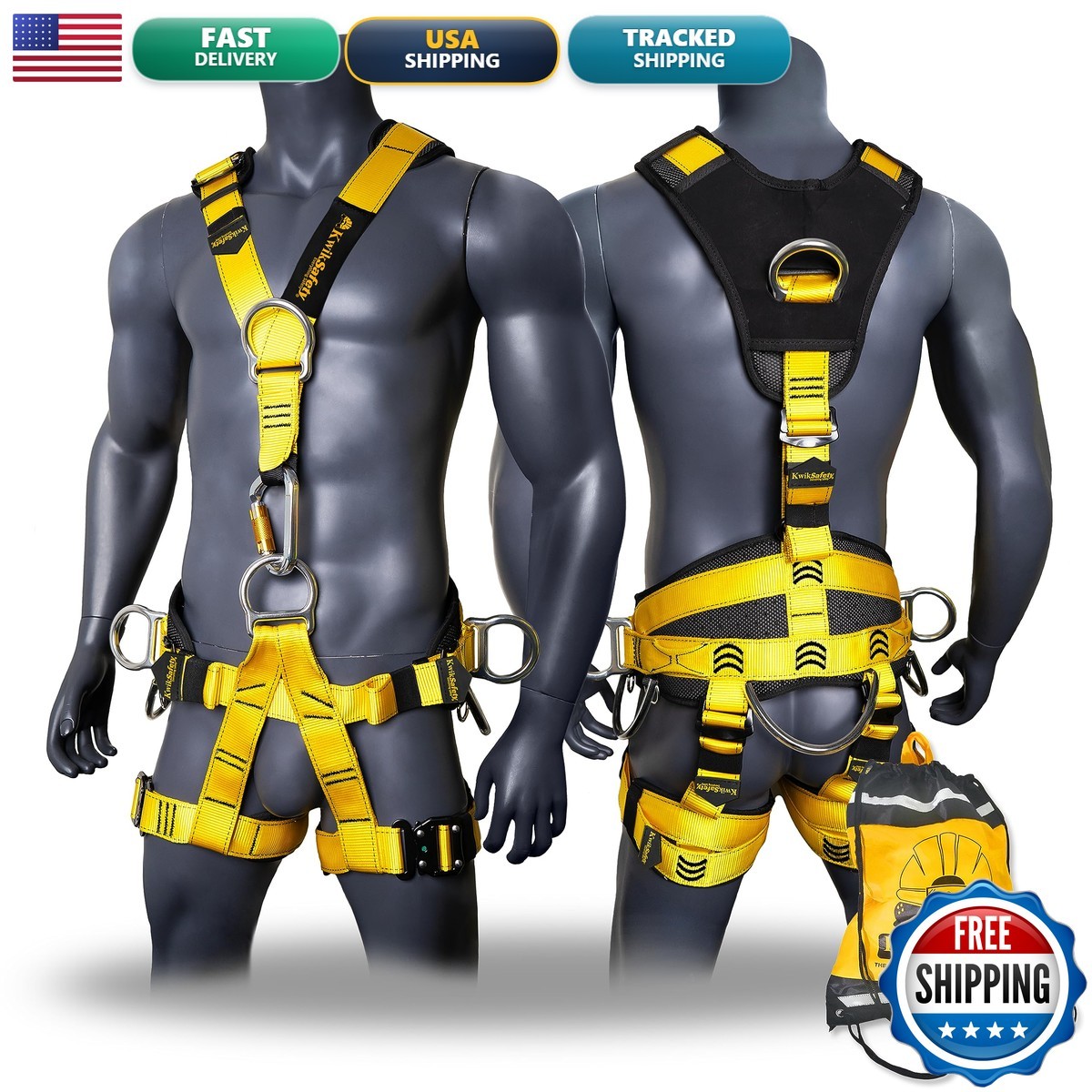 KwikSafety - Charlotte, NC - CANOPY KING 1 PACK Full Body Climbing Harness 5