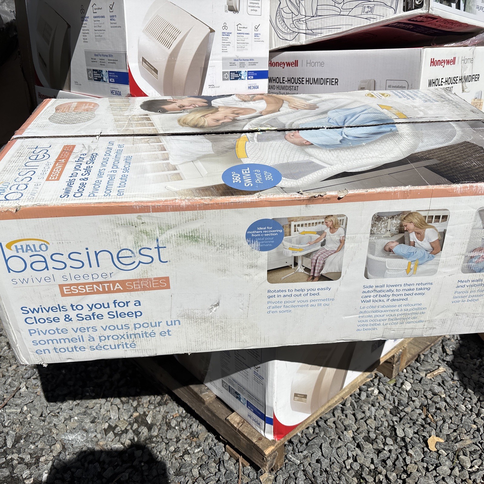 Колыбель или люлька HALO BassiNest Luxe Swivel Sleeper, Over-Bed - Main Image