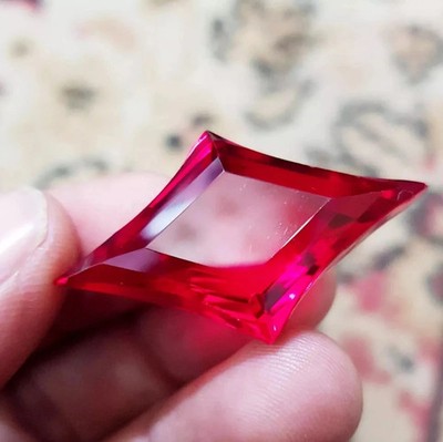 15 Ct Natural Burmese Ruby Blood Red Color Fancy Cut Certified Loose Gemstone
