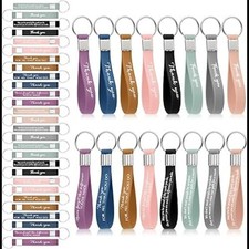 80 Pieces Thank You Gifts Bulk Inspirational Keychains Teacher Thanksgiving Gift
