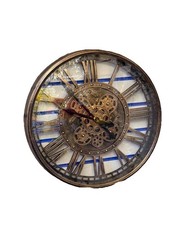60 Cm Mechanical Moving Gear Wall Clock Living Room Decor Vintage Gear