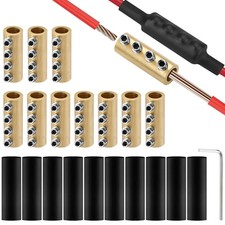 10Pcs 6-10AWG 6 8 10 Gauge Wire Connector Nut Kit, 80Amps Splicing Screw Quick