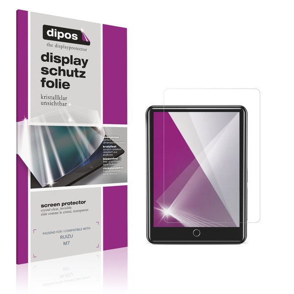 4X Schutzfolie Klar FüR Ruizu M7 Displayschutzfolie Folie Display Schutz dipos-image