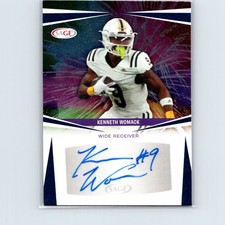 2025 SAGE Kenneth Womack RC #A-KW2 Blue Autograph Western Michigan Broncos