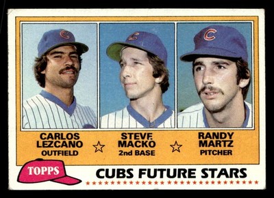 Carlos Lezcano / Steve Macko / Randy Martz 1981 Topps Rookie Card #381 Cubs