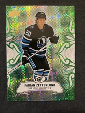 24-25 UD ICE Hockey Emerald Green Parallel 68 Fabian Zetterlund