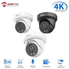 Anpviz 4MP 6MP 8MP4K Audio PoE IP Security Camera Outdoor Color Night Vision AI