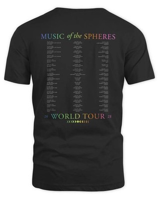 Coldplay World Tour 2025 Merch Music of the Spheres T-Shirt