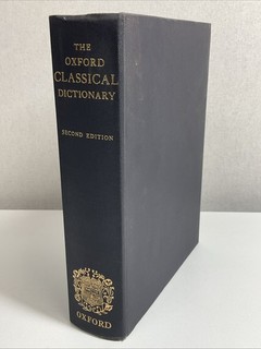The Oxford Classical Dictionary 2nd Edn 1970 Hardcover Ex Lib