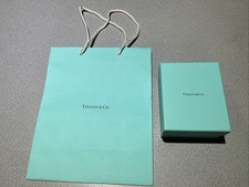 Tiffany  Co. Packaging Empty Blue Gift Box  paper shopping bag FREE SH