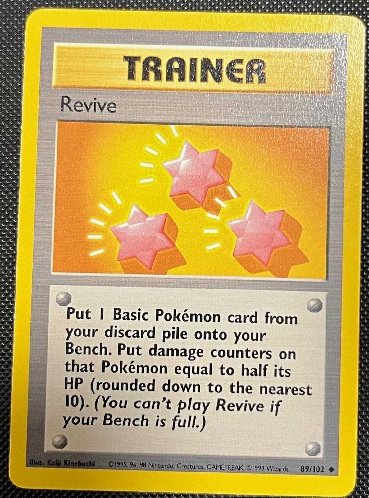 Revive 89/102 Pokemon Base Set 1999 Trainer Uncommon Regular English WOTC