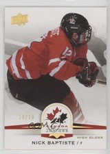 2014 Upper Deck Team Canada Juniors High Gloss 10/10 Nick Baptiste #123 h9a