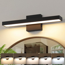 Black Vanity Light for Bathroom 5CCT Dimmable LED Bath Light Modern Bathroom Lig