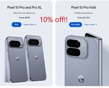 *at Google Store* All Pixel phones 10% off coupon code (up to $215 value)