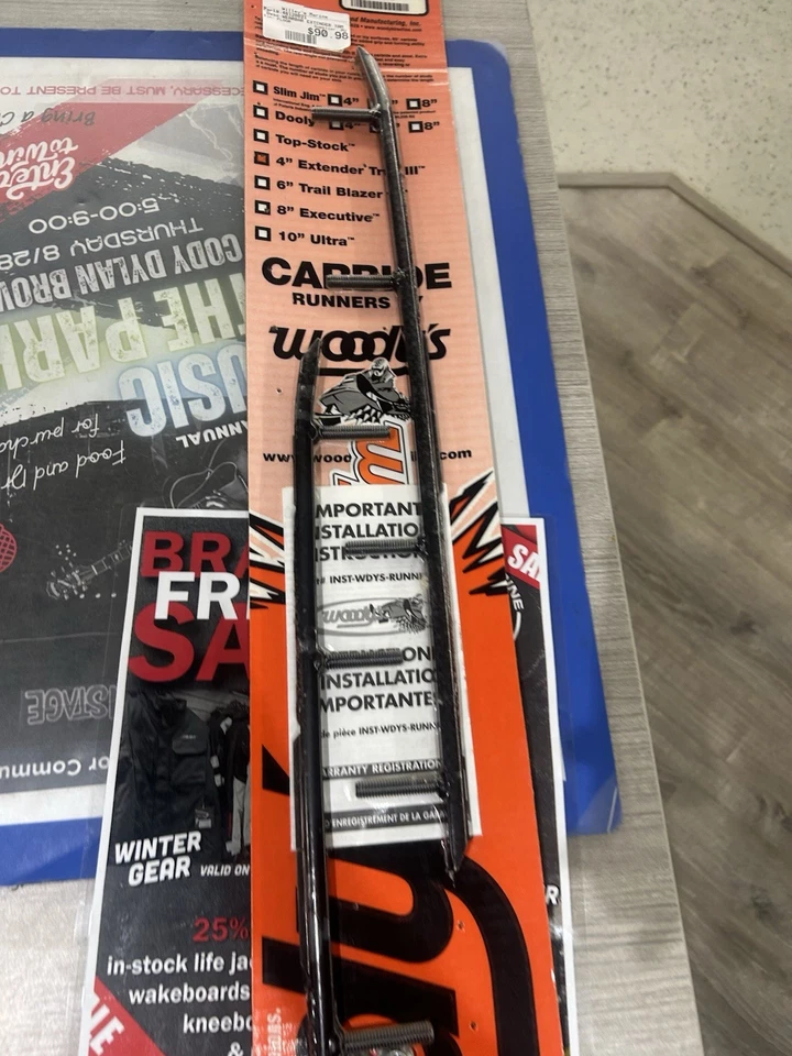 Woodys - EYV3-6500 - Extender Trail III Flat-Top Carbide Runners - Image 3 of 4