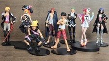 Lot of 8 ONE PIECE Figure Luffy Uta Nami Usopp Sanji Zoro Shanks Nico Robin