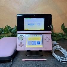 Console Nintendo 3DS Rosa 🌸 Con caricatore e custodia