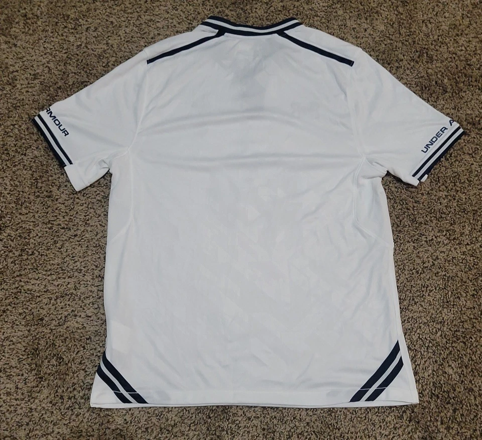 2013-2014 Under Armour Tottenham Hotspur Men's Medium Home Jersey White Football - Image 2 of 4