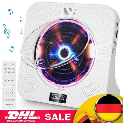 Tragbarer CD Player Bluetooth eingebauten HiFi Lautsprechern Desktop-CD-Player