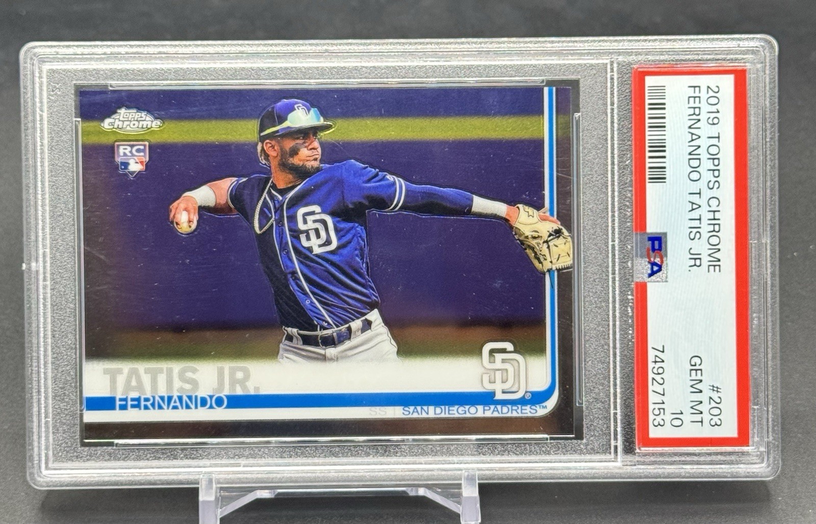 2019 Topps Chrome - Fernando Tatís Jr. Rookie PSA 10