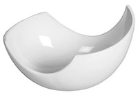 Schale Servierschale Keramik Obstschale Dekoschale KüChe Weiß GläNzend 29 Cm