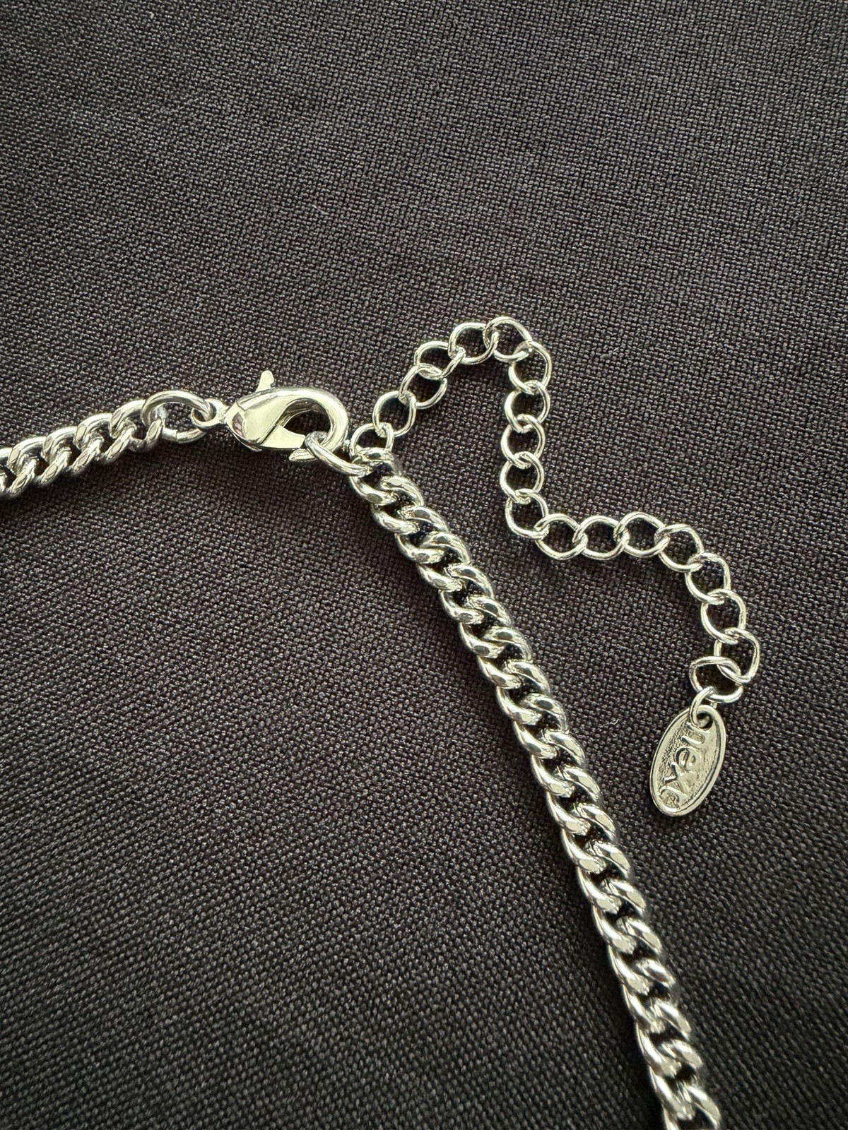 Vintage Interlocking Hammered Link Lightweight Si… - image 3