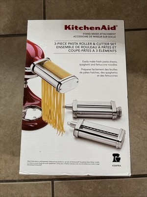 KitchenAid Stand Mixer Attachment 3-Piece PASTA ROLLER and Cutter Set NEW