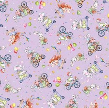 P  B Textiles Whiskerville Bike Toss Baby 100 Cotton By the Yard