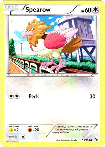 Spearow - 65/108 - Common (Lp) Roaring Skies - Colorless Pokémon