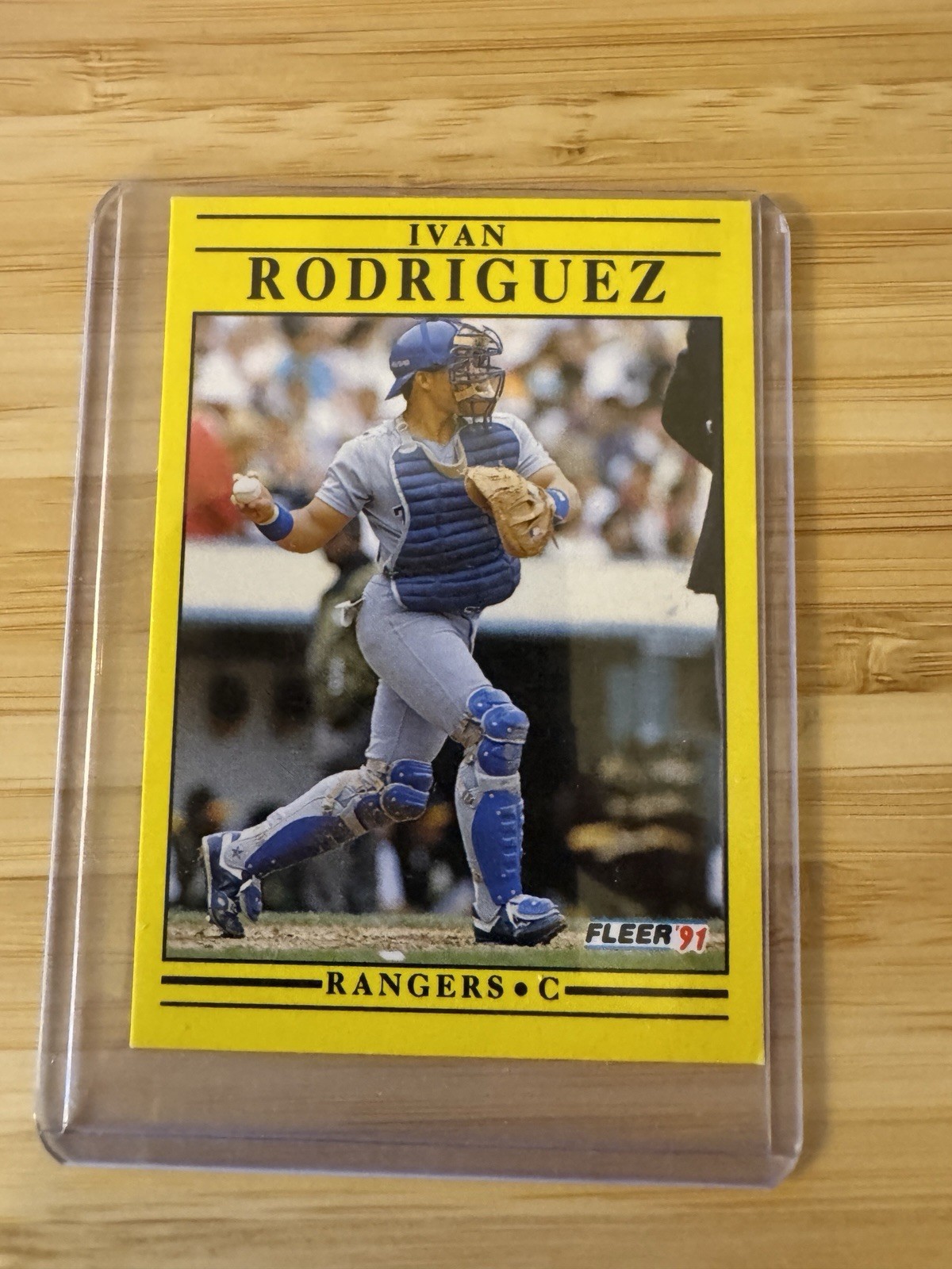 1991 Fleer Update #U-62 Ivan Rodriguez RC Rookie Card Texas Rangers HOF