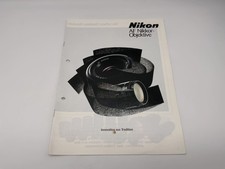 Nikon AF Nikkor Lens Product Information Brochure German Magazine