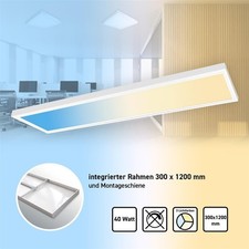 RESTPOSTEN LED Panel 120x30cm 3CCT 3000K-4000K-6000K 40W Rasterleuchte Rahmen