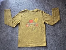 Cat  Jack Boys Gold Long Sleeve Shirt Size M 8/10 