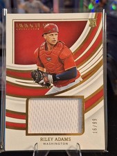 2022 Immaculate Riley Adams JERSEY #'ed /99 Rookie Card-NATIONALS