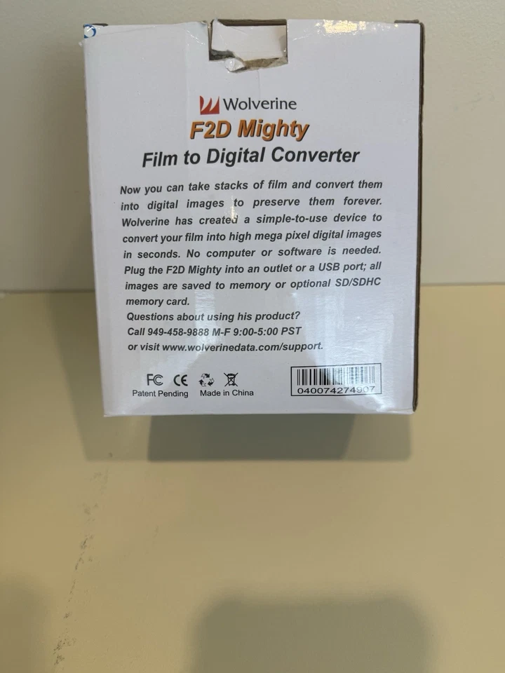 Wolverine F2D Mighty 20MP 7-in-1 Film to Digital Converter- Manual included New - Image 4 of 4