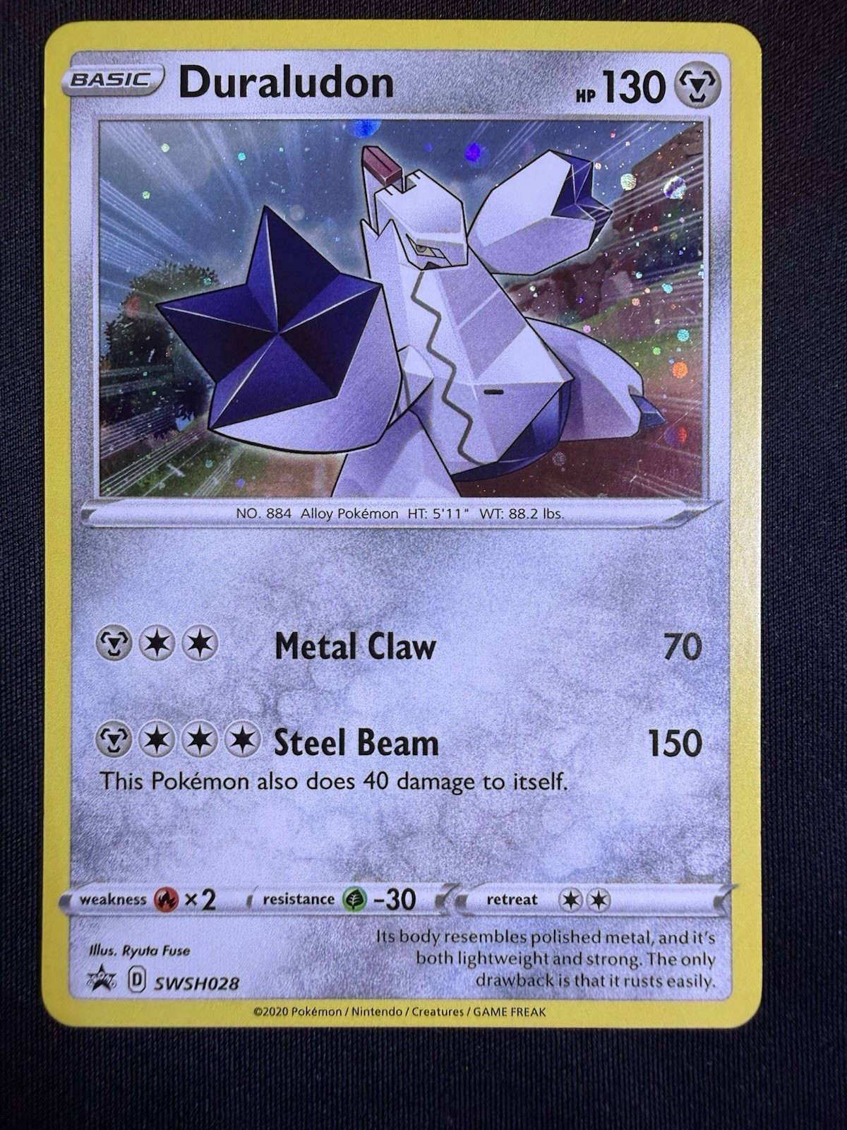 Pokemon TCG - Duraludon - SWSH028 - Black Star Promo - Cosmo Holo (NM)