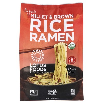 Organic Millet & Brown Rice Ramen, 4 Packs, 10 oz (283 g)